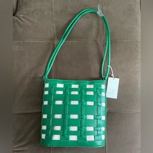 A New Day Green Lattice purse